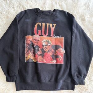 Black Guy Fieri Crewneck Sweatshirt